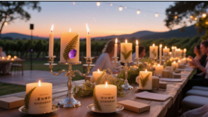 Silent Oath of Wedding Season: Customized Soy Candle Gift Box